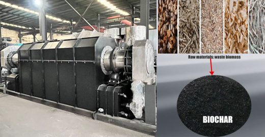 Carbonization Machine for Solution to Biomass Waste