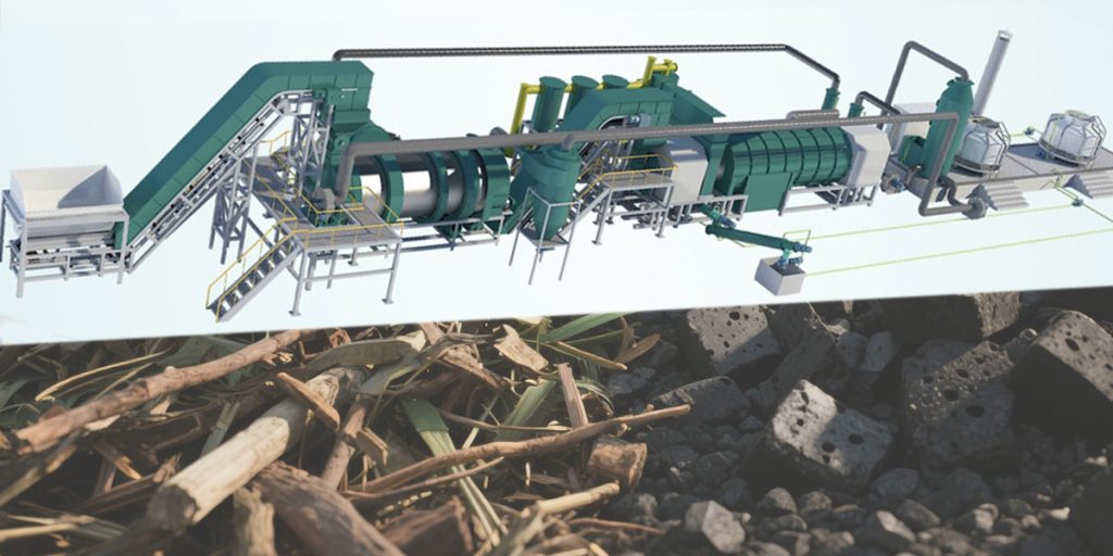 Continuous Biomass to Biochar Making Machine