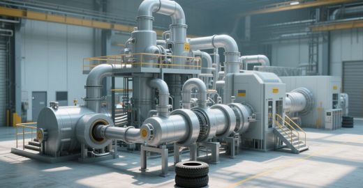 Fully Continuous Tyre Pyrolysis Plant