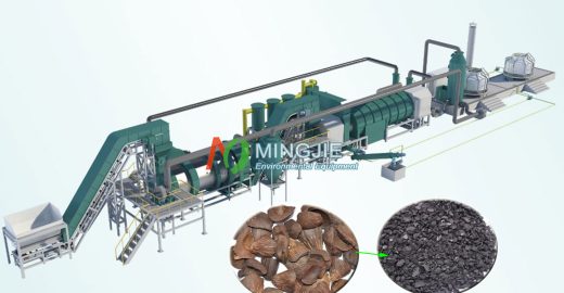 Palm Kernel Shell Charcoal Making Machine for Sale