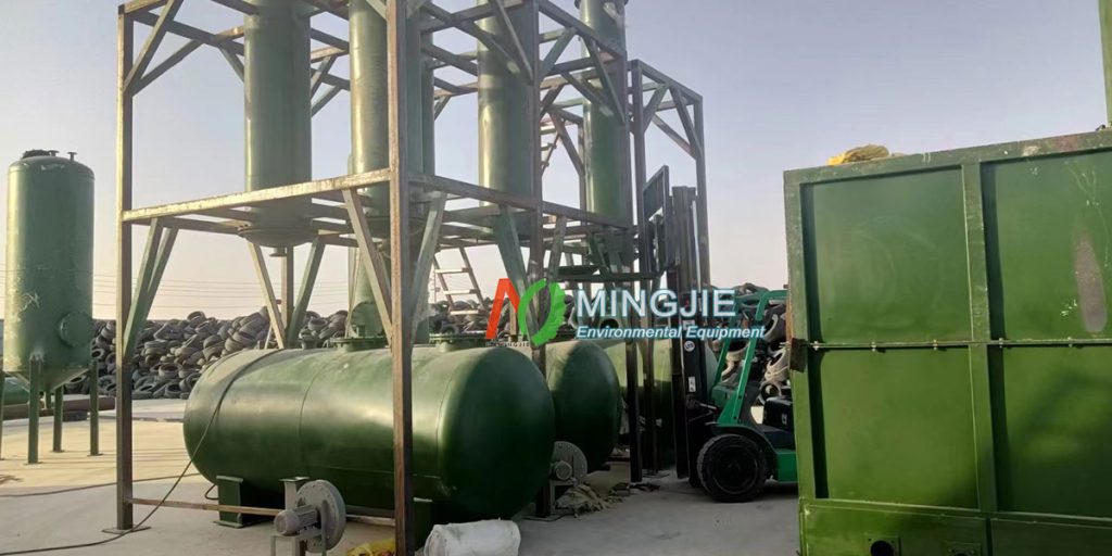 Tyre to Diesel Recycling Plant
