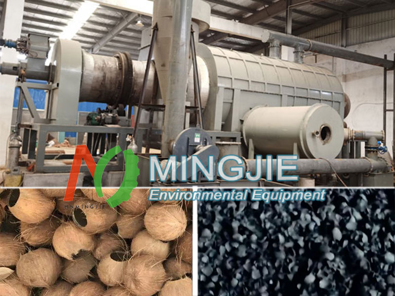 Coconut Shell Biochar Making Machine