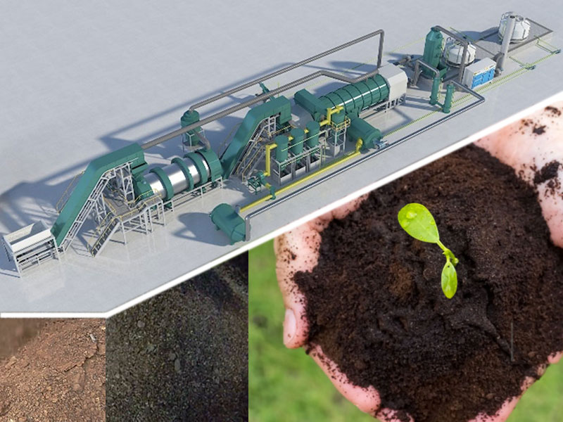 Coffee Grounds Charcoal Production Plant