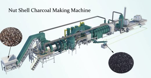 Nut Shell Charcoal Making Machine