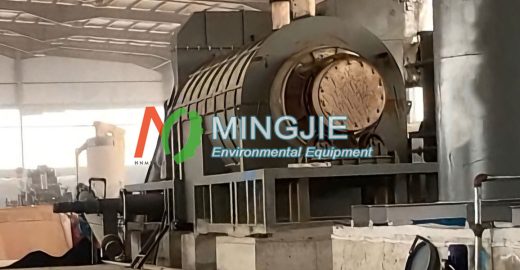 MJT-2000 Wood Biochar Machine Running