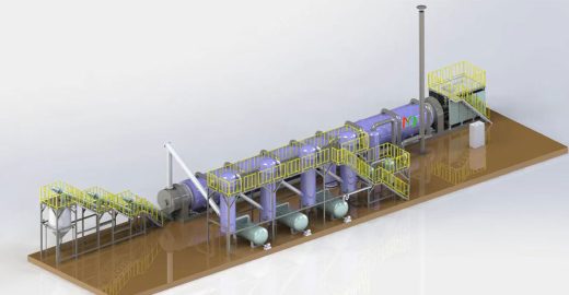 Waste Tyre to Oil Pyrolysis Plant