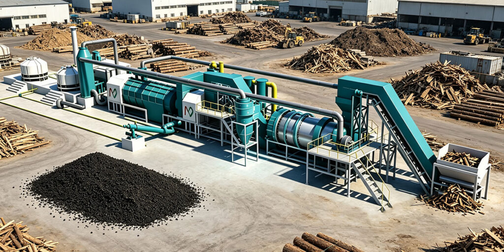 How Wood Pyrolysis Plants for Biochar Production