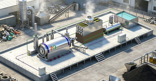 Waste Tyre and Plastic Pyrolysis Plant