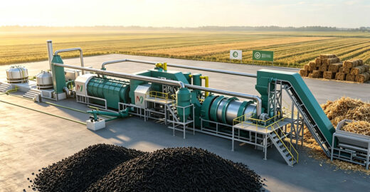 Continuous Biomass Carbonization Plant for Sustainable Agricultural Waste Management
