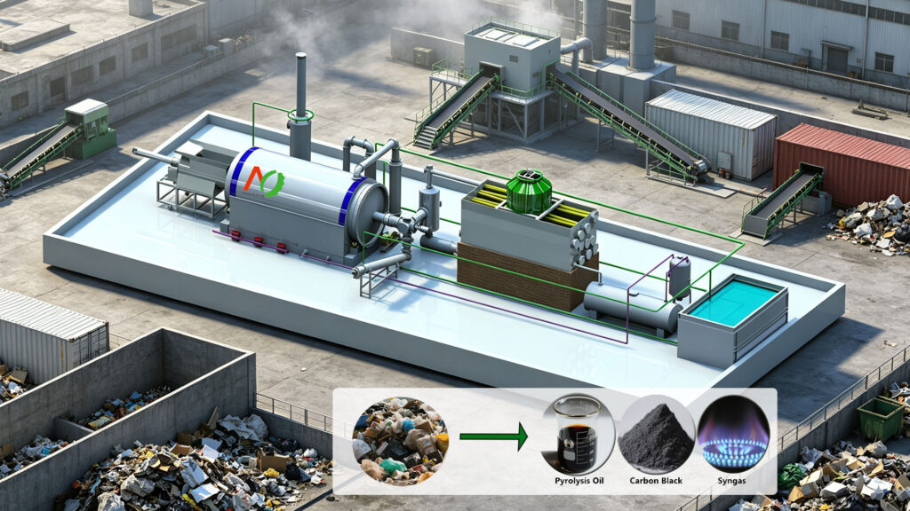 Municipal Solid Waste Pyrolysis Plant