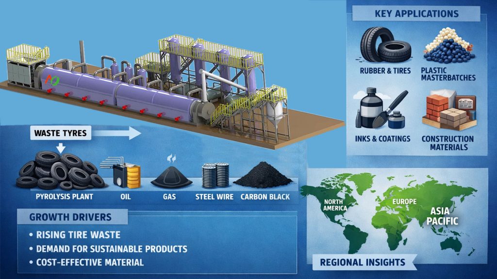 Waste tyre pyrolysis plant
