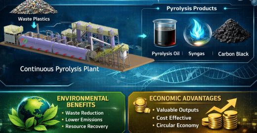 continuous plastic pyrolysis plant