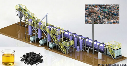Waste Plastic Pyrolysis to Oil Plant for PP and PE Recycling
