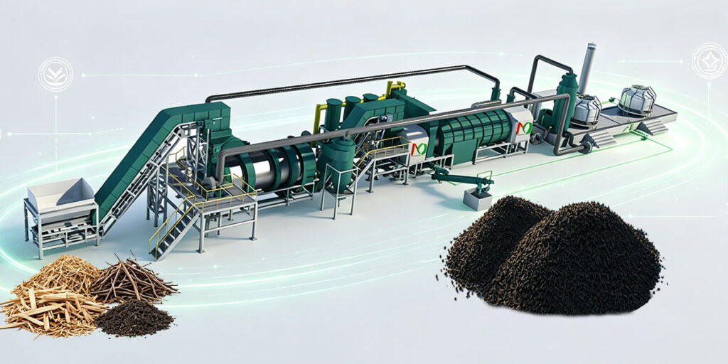 Fully Automatic Biomass Pyrolysis Plant