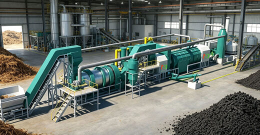 Palm Fiber Biochar Production Equipment