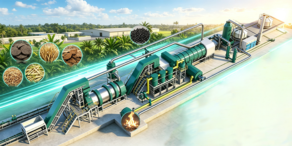 Industrial Pyrolysis Equipment for Biochar Production