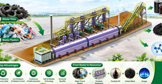 Industrial Pyrolysis Equipment for Solid Waste Treatment