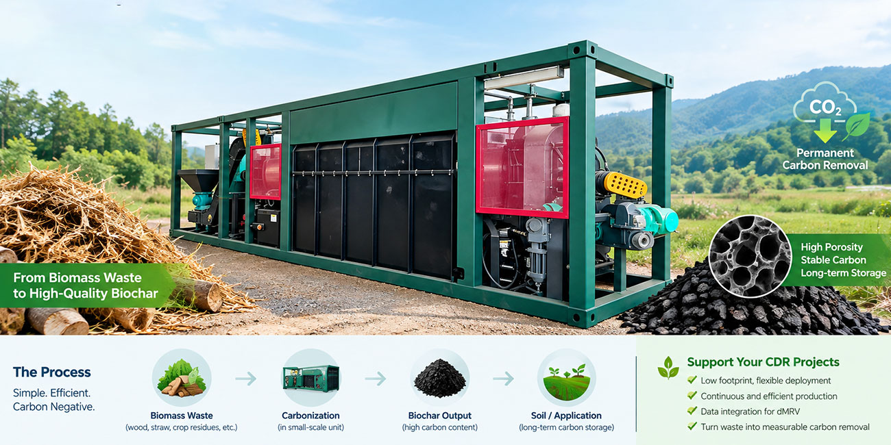 Small Scale Biochar Production Equipment