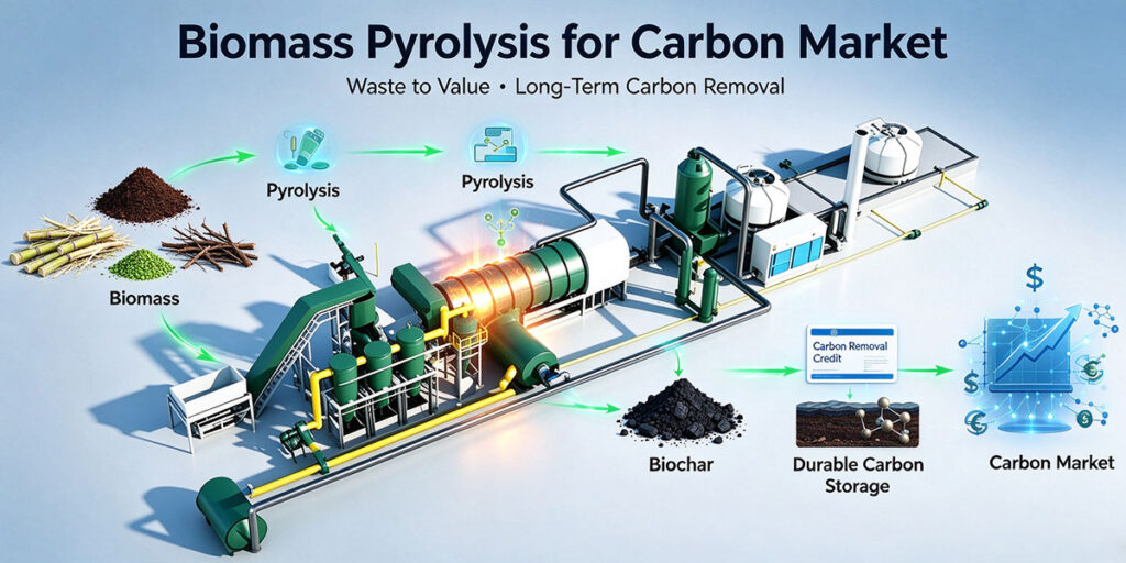 Biomass Pyrolysis for Carbon Market